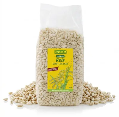 Produktbild von Rapunzel  Vollkorn Reis gepufft, ab 100g - 1 Beutel