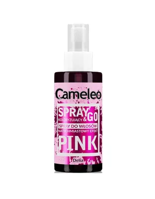 Zdjęcie produktu dla Cameleo Spray & Go Hair Color Spray Pink do włosów blond, platynowy blond i siwych 150ml