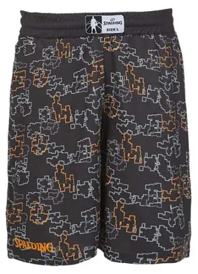 Zdjęcie produktu dla Spodenki SPALDING Street Single, czarne/pomarańczowe, rozmiar XL