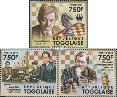 Produktbild von Briefmarken Togo 2012 Mi 4321-4323 (kompl.Ausg.) postfrisch Schachmeister