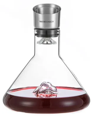 Produktbild von Weinkaraffe mit Glasfilter in einem Bergdesign