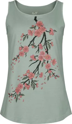 Produktbild von Full Volume by EMP Damen grünes Top mit Blumenprint XL