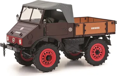 Image de Schuco 450017500 - MB Unimog U401 rouge, 1:18