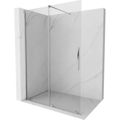 Zdjęcie produktu dla Mexen Velar ścianka prysznicowa rozsuwana Walk-in 150 x 200 cm, transparent 8 mm, chrom - 871-150-000-03-01