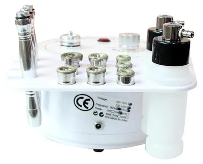 Produktbild von Gesichtsreinigungsgerät - Microdermabrasion Diamantpeeling - Vakuum Mitesserentferner - Porenreiniger mit Wasserspray - Hautpeeling - Weiß