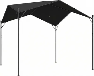Produktbild von Pergola Pavillon 3x3m Wasserabweisend Stabil winterfest Sonnenschutz mit Satteldach Dreiecksverstrebungen