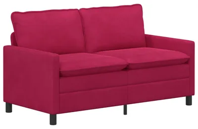 Zdjęcie produktu dla vidaXL Sofa w kolorze bordowym 156 x 81 x 87,5 cm, aksamit