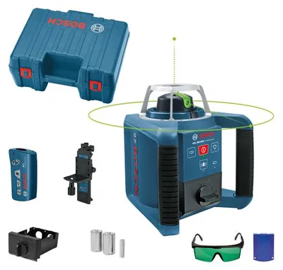Produktbild von Rotationslaser GRL 300 HVG, 2 x Batterie LR20 1,5V im Handwerkerkoffer