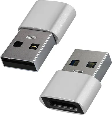 Obrázek produktu pro Adaptér USB / USB-C pro nabíjení a synchronizaci dat - stříbrný