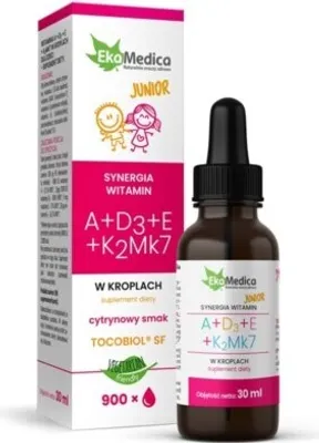 Produktbild von Ekamedica Vitamine Junior A+D3+E+K2Mk7 30 ml