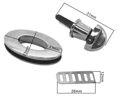 27x30mm oval silber