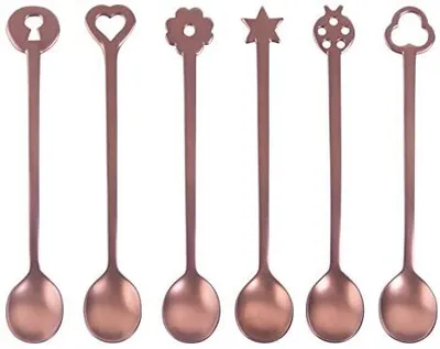 Zdjęcie produktu dla Sambonet Living Antique Portafort/PVD Kupfer Set 6 Partylöffel 52649R22