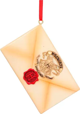 Produktbild von Harry Potter Weihnachtsbaumschmuck Hogwarts Brief als Geschenk an HP Fans