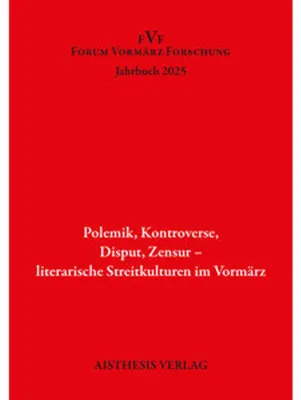 Zdjęcie produktu dla Polemik. Kontroverse, Disput, Zensur - literarische Streitkulturen im Vormärz