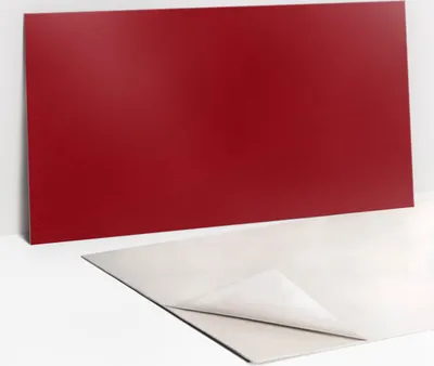 Produktbild von PVC-Wandschutz für die Küche - Stilvoller Schutz für Ihre Wände 100 x 50 rote Farbe