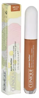 Imagen del producto de Clinique Even Better, tono WN 114, Golden, para todo tipo de piel, base de maquillaje líquida, envase de 6 ml