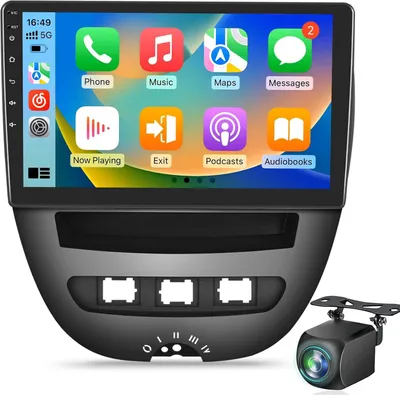Zdjęcie produktu dla Radio samochodowe z systemem Android - Radio samochodowe - Radio multimedialne - Radio 1-DIN - Radio z 10-calowym ekranem dotykowym