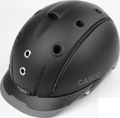 Produktbild von CASCO Mistrall Prime Black Reithelm, Farbe:schwarz matt, Größe:50-54 cm