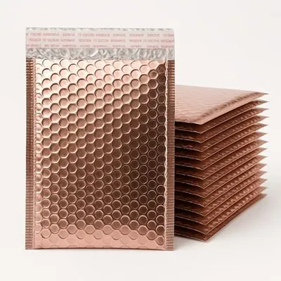 Image de Enveloppe métallique 180 x 230 mm Or Rose – 100 pièces