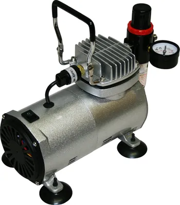Produktbild von Bc-elec - TC-20B ÖLFREIER MINI-KOMPRESSOR AIRBRUSH KOMPRESSOR LEISE 0-4 BAR GRAU DRUCKMINDERER