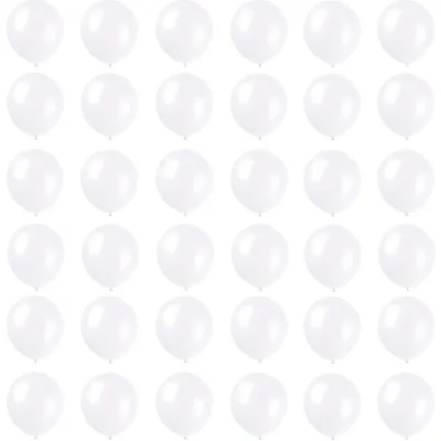 36 Latex-Miniballons, 30 cm, weiß, für Feste & Dekoration