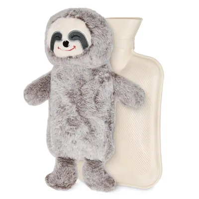 Obrázek produktu pro 4FIZJO Plyšový termofor v obalu Lenochod, 750 ml, béžový