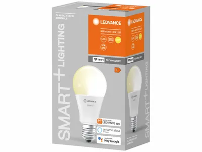 Immagine prodotto di LEDVANCE Lampada LED SMART+ WiFi Classic, A60, E27, EEK: F, 9 W, 806 lm, 2700 K, Smart
