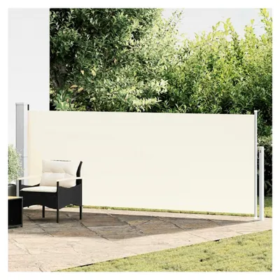 Produktbild von Ausziehbare Seitenmarkise 140×500 cm Creme für Balkon und Terrasse