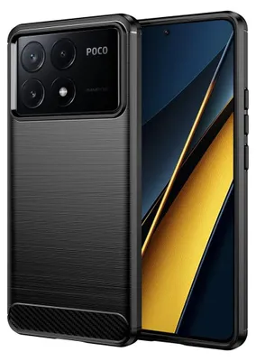 A black phone case is shown on a black background, with the phone partially visible.