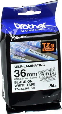 Produktbild von Brother TZE-SL261, Schwarz auf weiss, TZe, Weiß, China, 5 Jahr(e), Brother