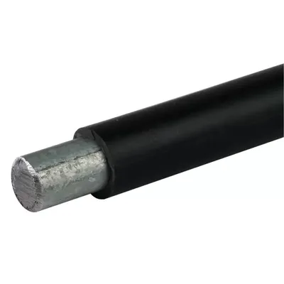 Produktbild von Dehn Runddraht 10/13mm St/tZn Ringlänge fix: 50m m. K.-Mantel schwarz 800110