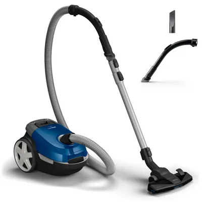 Produktbild von Philips Staubsauger mit Beutel 3000 Series, Allergiefilter, 99.9 % Staubaufnahme, 900 W, Blau (XD3110/09)