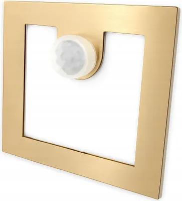 Produktbild von Wandleuchte - Treppenbeleuchtung - 230V IP20 - mit Bewegungsmelder - Gold - LED-Glühbirne G4 Neutralweiß 4000K im Set