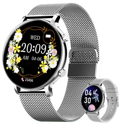 Produktbild von Smartwatch Damen Herren mit Telefonfunktion, 1,28 Zoll HD Voll Touchscreen, Armbanduhr mit Menstruationszyklus Schlafmonitor IP67 für iOS Android