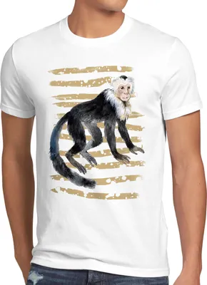 Produktbild von style3 Affe Herren T-Shirt kapuziner zoo sommer