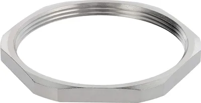 Produktbild von WISKA Gegenmutter PG48x1,588 GMS-48 Sechskant Messing (CuZn) vernickelt Farbe silber - 1 Stück