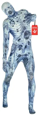 Produktbild von Morphsuits Spinnen Kostüm Erwachsene, Monster Verkleidung, Halloween und Karneval - L (163cm-175cm)