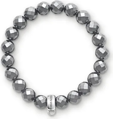 Produktbild von Thomas Sabo X0187-064-11-M Charm-Armband Hämatit Sterling-Silber 16,5 cm