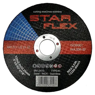 Image de Disque à tronçonner LogistSystem ∅ 125 mm, grain 30, pour métal, acier et acier inoxydable, 125 x 2, 5 x 22,23 mm