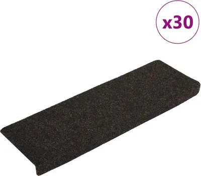 Produktbild von Stufenmatten Selbstklebend 30 Stk. 65x21x4 cm Dunkelbraun Rechteckiger Rand