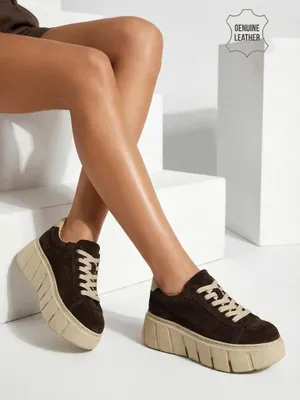 Zdjęcie produktu dla Sneakersy damskie ze skóry naturalnej Eller, rozmiar 38