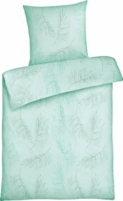 Produktbild von Renforce Bettwäsche 135 x 200 cm aus 100% Baumwolle - Federn