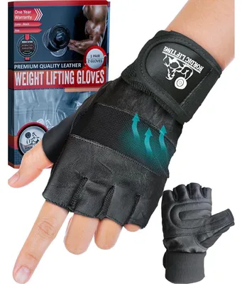Produktbild von Trainingshandschuhe mit Handgelenkbandagen Schwarz M