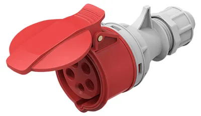 Obrázek produktu pro Solight rovná zásuvka, 5pólová, 400 V/16 A, IP44 P151
