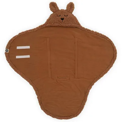 Productafbeelding van Jollein Babywikkeldeken, konijn, caramelkleur