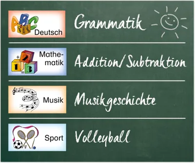 Produktbild von TimeTEX Stundenplan-Bildkarten aus Pappe, magnetisch, 40-tlg.