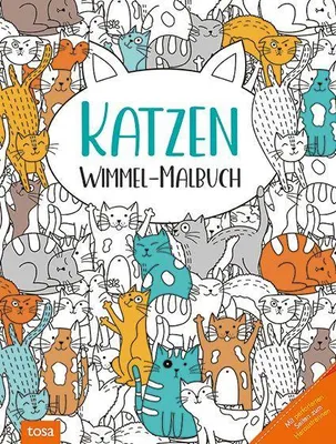 Produktbild von Katzen - Wimmel-Malbuch