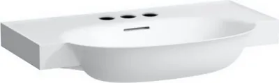 Produktbild von Laufen The New Classic Wastafel 80x48x16,5 cm met overloop 3 kraangat Wit