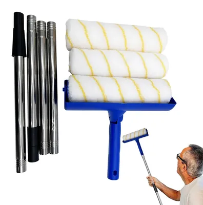 Imagen del producto de Kit profesional de rodillos para pintura con extensión