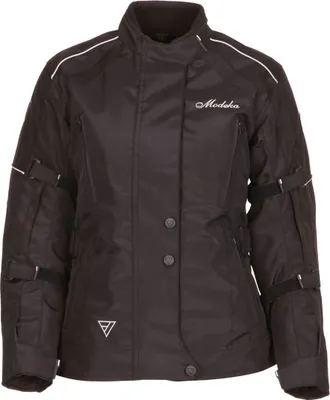Produktbild von Modeka Janika Damen Motorrad Textiljacke, schwarz, 34